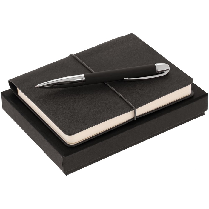 Набор Business Diary Mini, черный для нанесения логотипа