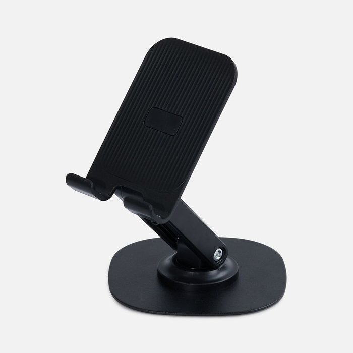 Подставка для смартфона Smartic Light, черная для нанесения логотипа