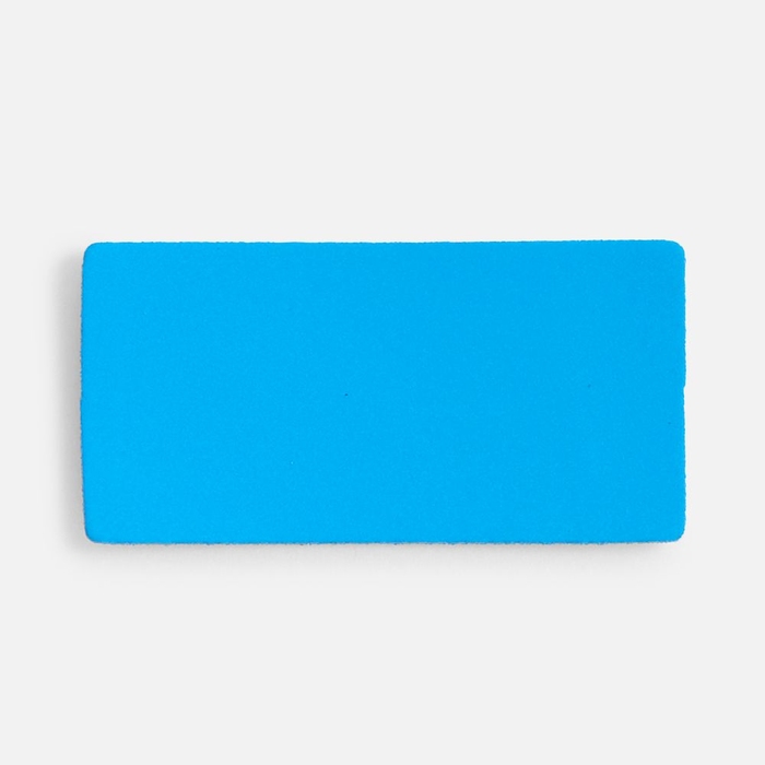 Лейбл Listra Soft Touch, XS, голубой для нанесения логотипа