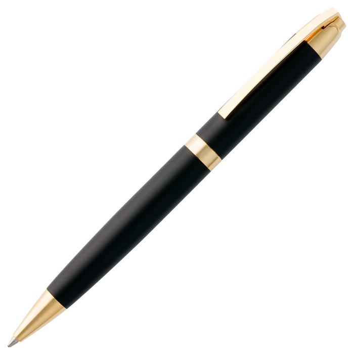 Ручка шариковая Razzo Gold, ver.2, черная для нанесения логотипа