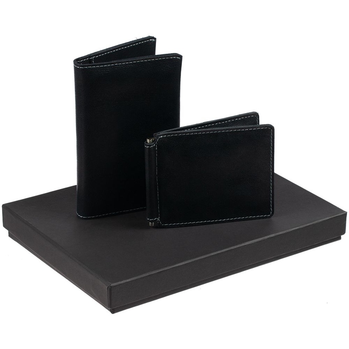 Набор Apache Billfold, черный для нанесения логотипа