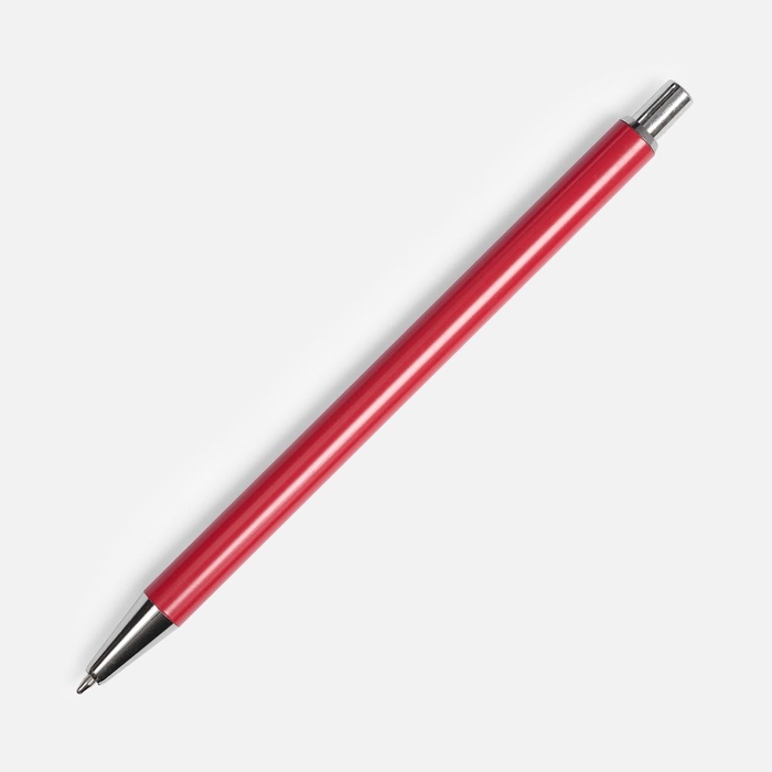 Ручка шариковая Slim Beam, красная для нанесения логотипа