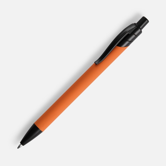 Ручка шариковая Undertone Black Soft Touch, оранжевая для нанесения логотипа