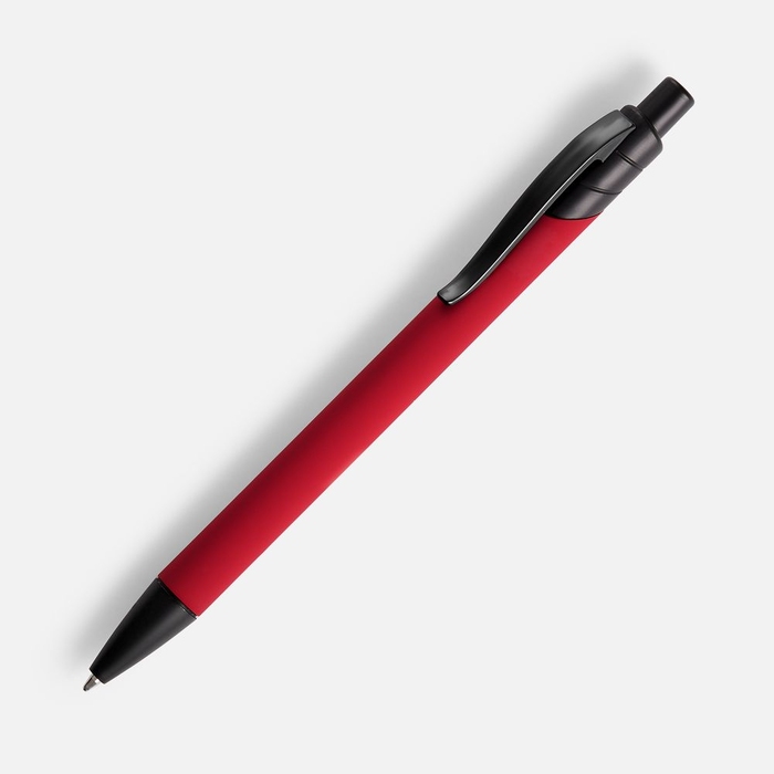 Ручка шариковая Undertone Black Soft Touch, красная для нанесения логотипа