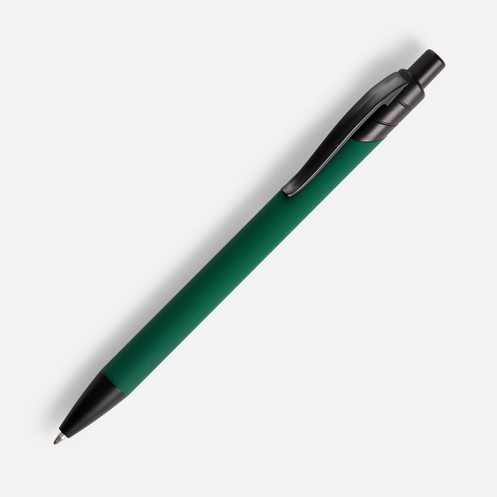 Ручка шариковая Undertone Black Soft Touch, зеленая для нанесения логотипа