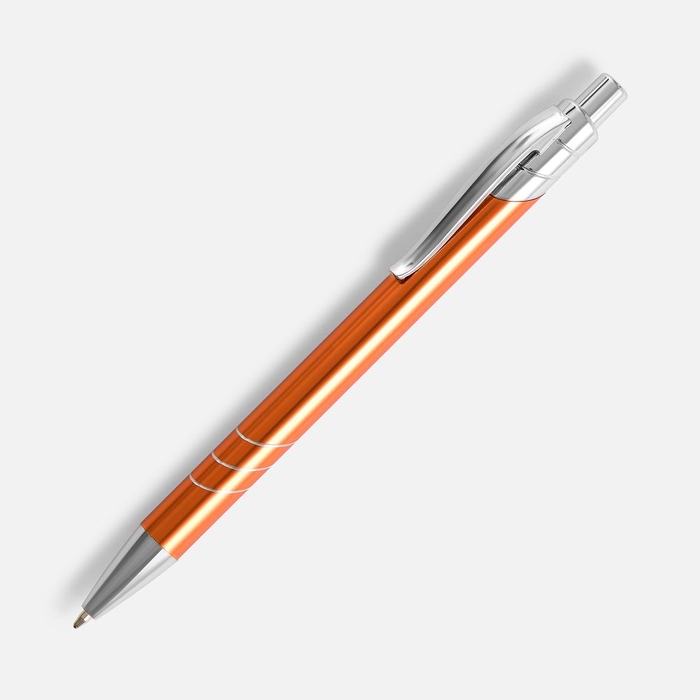 Ручка шариковая Undertone Metallic, оранжевая для нанесения логотипа