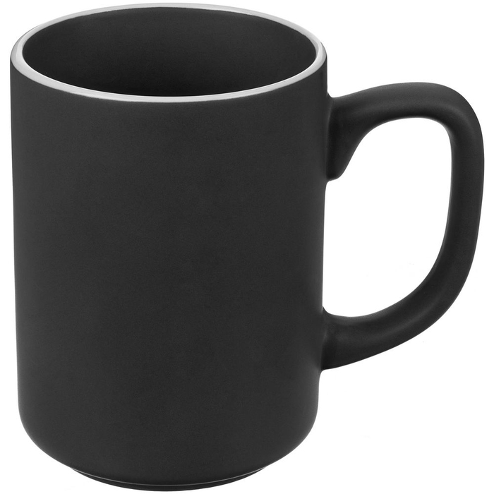 Кружка Mugful, темно-серая (графитовая) для нанесения логотипа