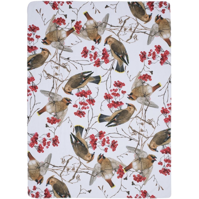 Флисовый плед Winter Bird для нанесения логотипа