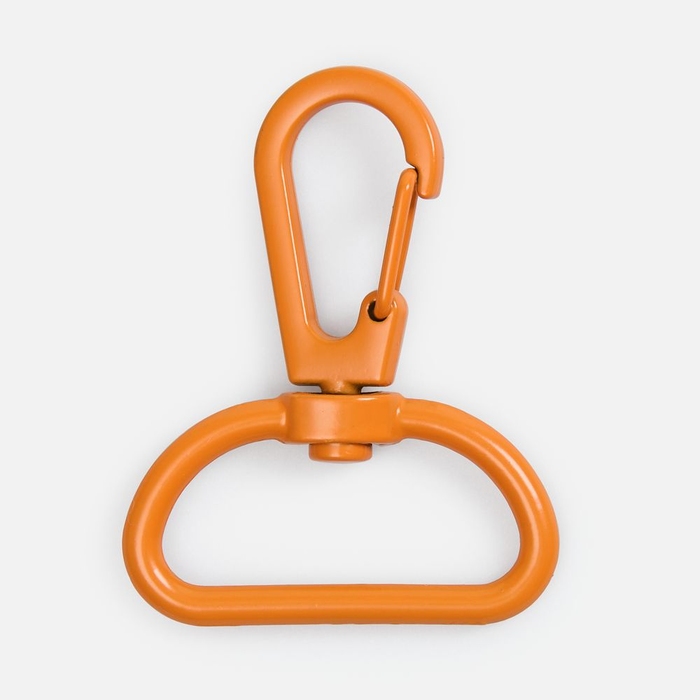 Застежка-карабин Snap Hook, L, оранжевая для нанесения логотипа