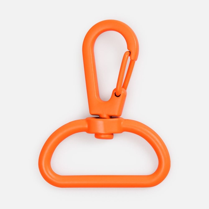 Застежка-карабин Snap Hook, L, оранжевый неон для нанесения логотипа
