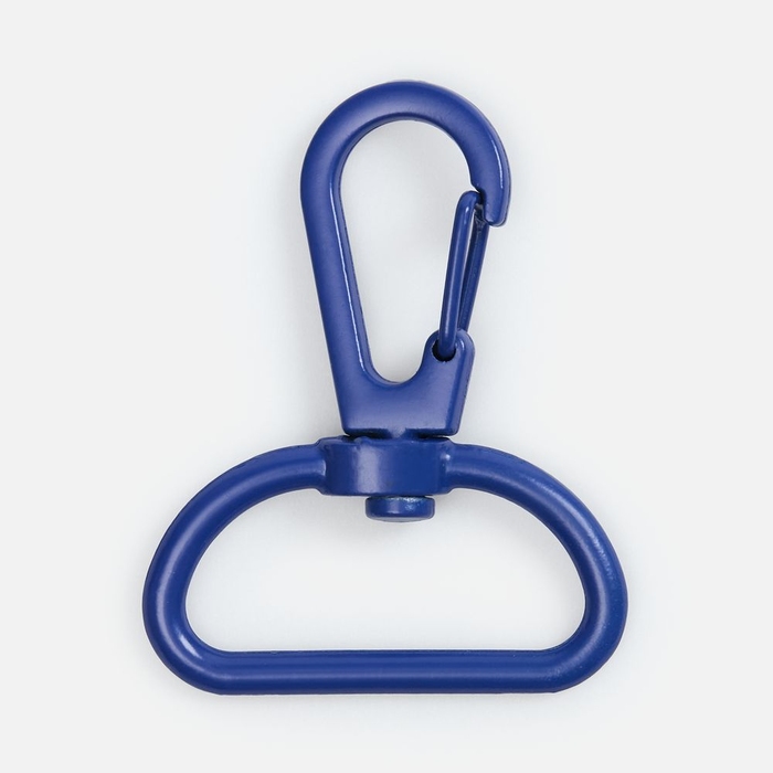 Застежка-карабин Snap Hook, L, синяя для нанесения логотипа