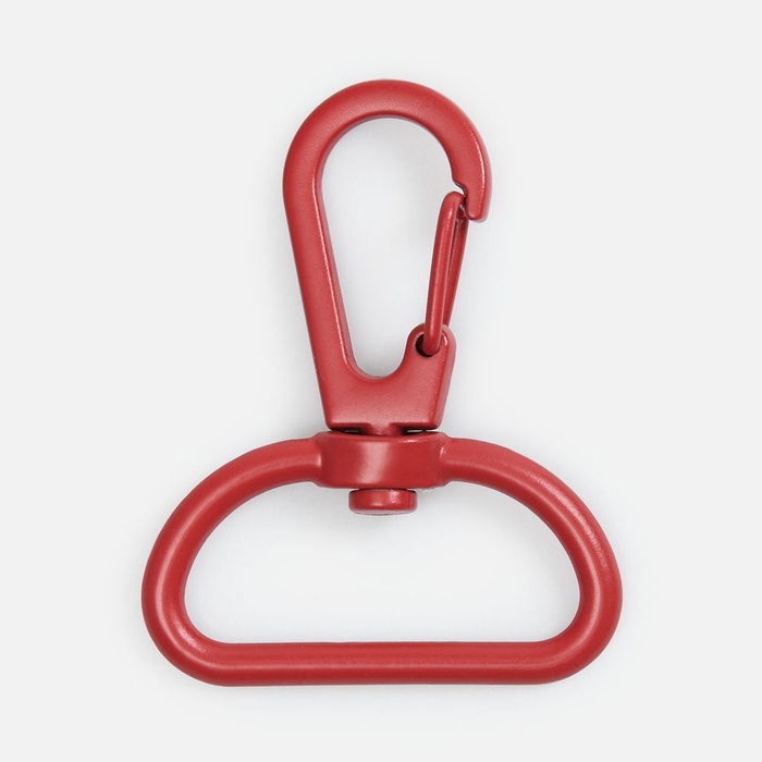 Застежка-карабин Snap Hook, L, красная для нанесения логотипа