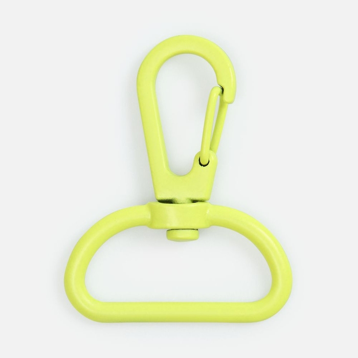 Застежка-карабин Snap Hook, L, желтый неон для нанесения логотипа