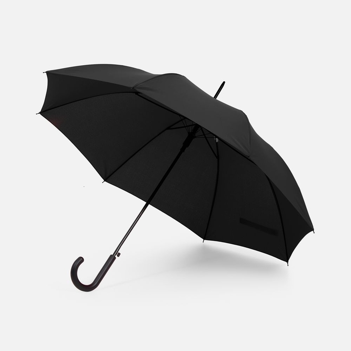 Зонт-трость Rainolla, черный для нанесения логотипа