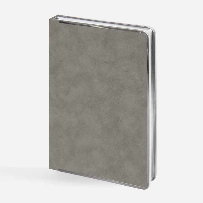 Ежедневник Metal Frame на заказ, датированный, серый для нанесения логотипа