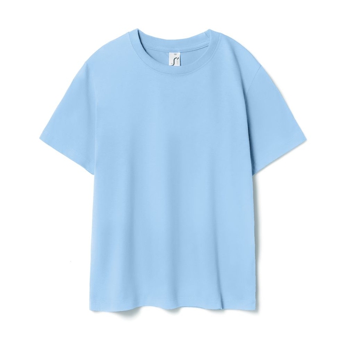 Футболка детская Regent Kids 150 голубая, на рост 96-104 см (4 года) для нанесения логотипа