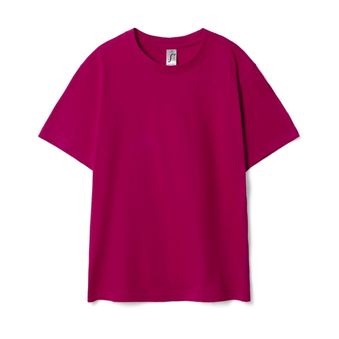 Футболка детская Regent Kids 150 ярко-розовая (фуксия), на рост 96-104 см (4 года) для нанесения логотипа