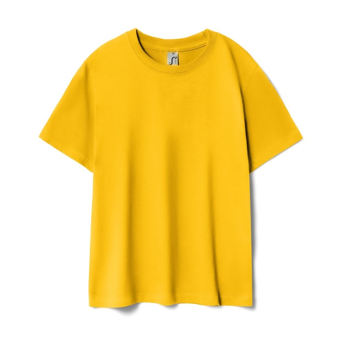 Футболка детская Regent Kids 150 желтая, на рост 96-104 см (4 года) для нанесения логотипа