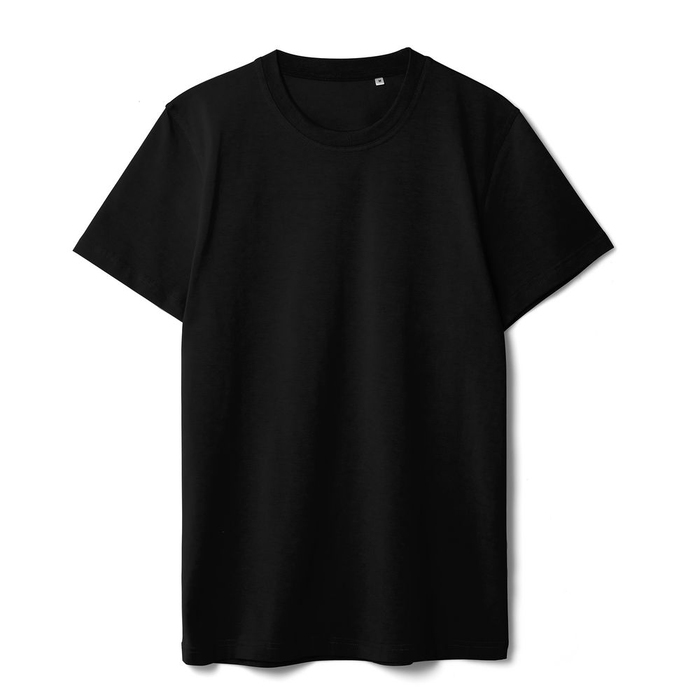 Футболка мужская T-bolka Stretch, черная, размер 3XL для нанесения логотипа