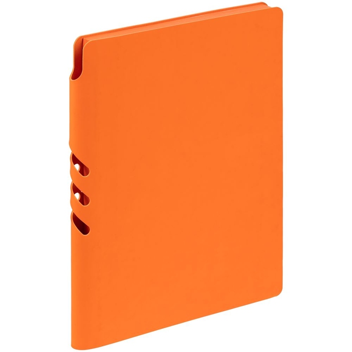 Ежедневник Flexpen Shall, недатированный, оранжевый для нанесения логотипа