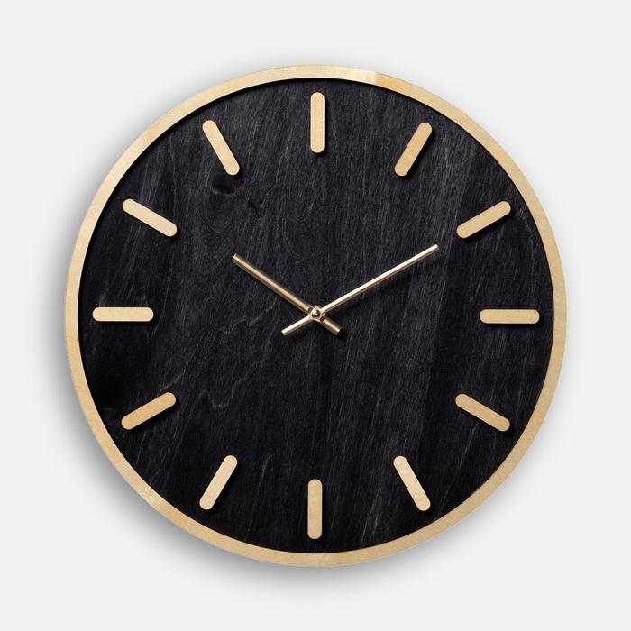 Часы Timefolio, черные для нанесения логотипа