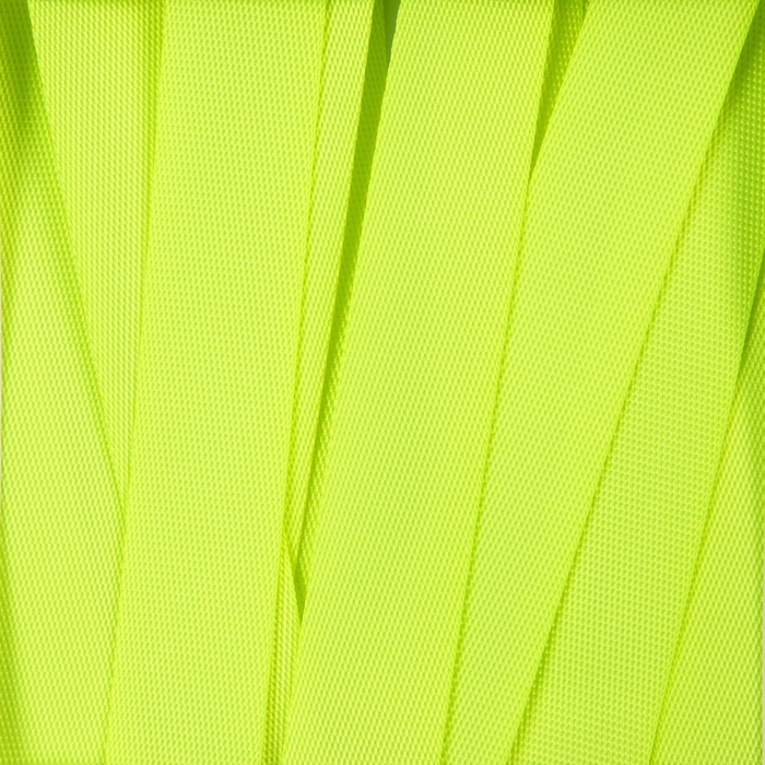 Стропа текстильная Fune 20 M, желтый неон, 100 см для нанесения логотипа