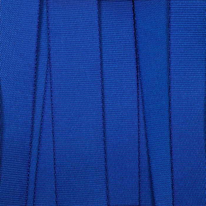 Стропа текстильная Fune 25 S, синяя, 10 см для нанесения логотипа