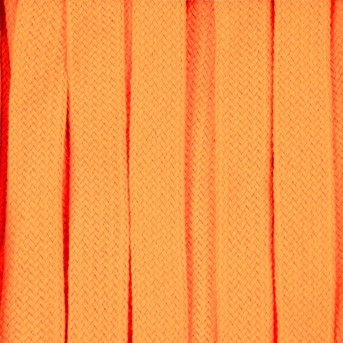 Плоский шнур Cord S, оранжевый неон, 40 см для нанесения логотипа