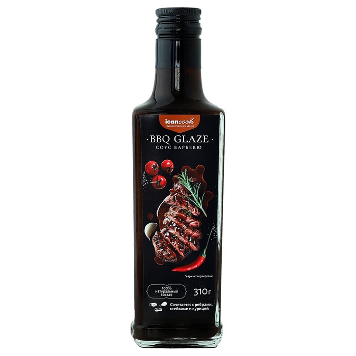Соус Icancook в бутылке, барбекю глейз для нанесения логотипа