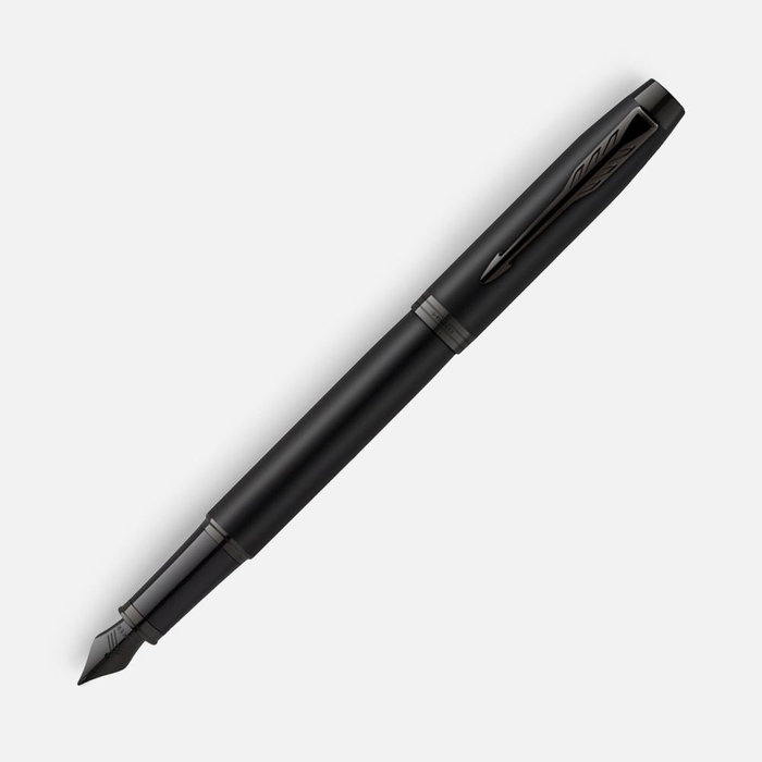 Ручка перьевая Parker IM Achromatic Black, черная для нанесения логотипа