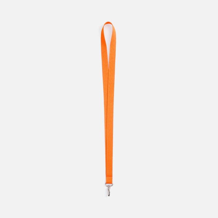 Лента для бейджа Pin, светло-оранжевая для нанесения логотипа