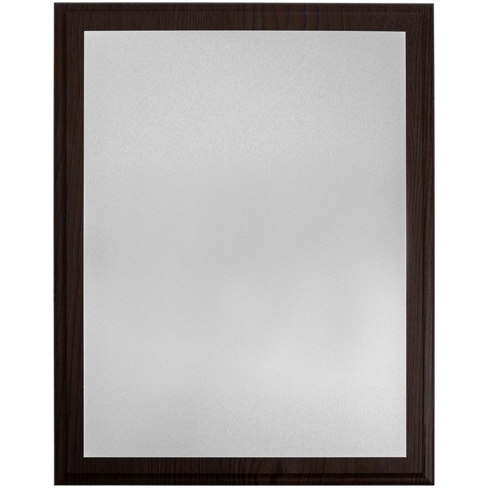 Плакетка Plaque XL, венге с серебристой пластиной для нанесения логотипа