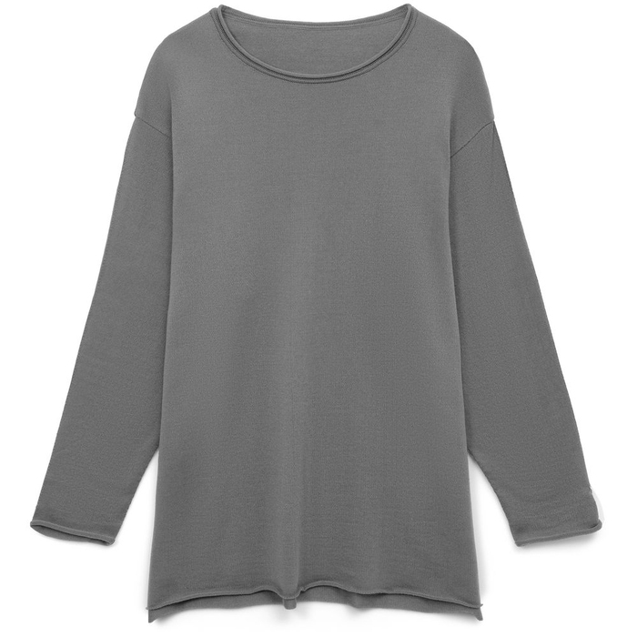 Лонгслив унисекс Siluetti Fuori, серый, размер L/XL для нанесения логотипа