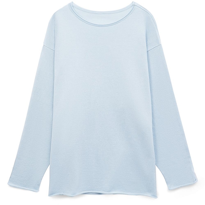 Лонгслив унисекс Siluetti Fuori, светло-голубой, размер L/XL для нанесения логотипа