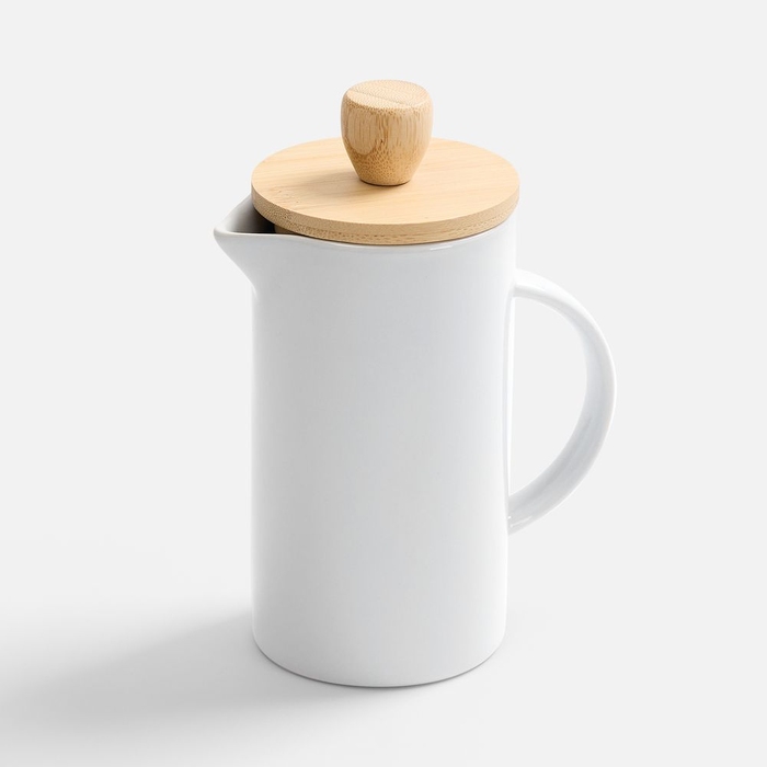 Френч-пресс Ceramero, белый для нанесения логотипа