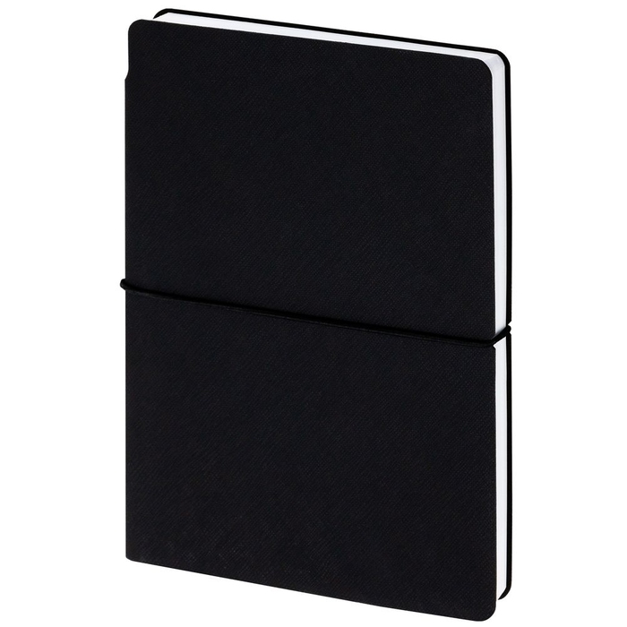 Ежедневник Flexpen Bright, недатированный, черный для нанесения логотипа