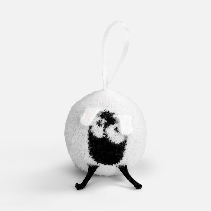 Вязаный шарик Sheeply, белый для нанесения логотипа