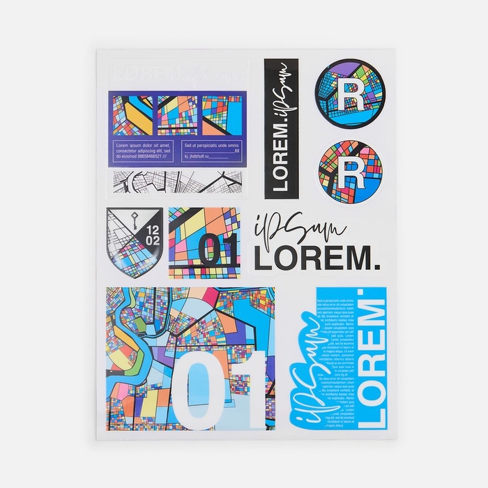 Наклейки UV-DTF Sticker Pack на заказ, L для нанесения логотипа