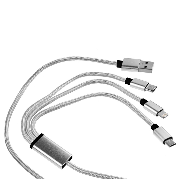 Кабель Triple Charge в футляре для нанесения логотипа
