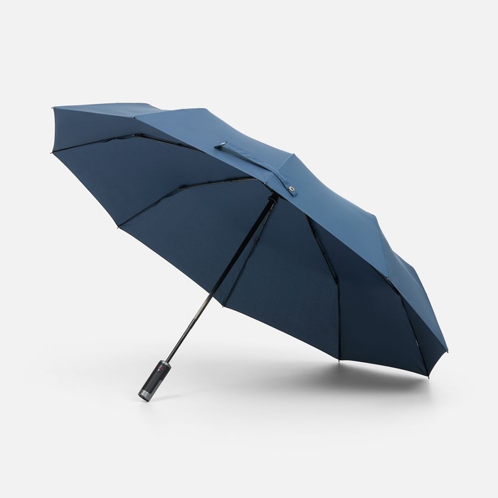 Зонт складной Regenfall, темно-синий для нанесения логотипа