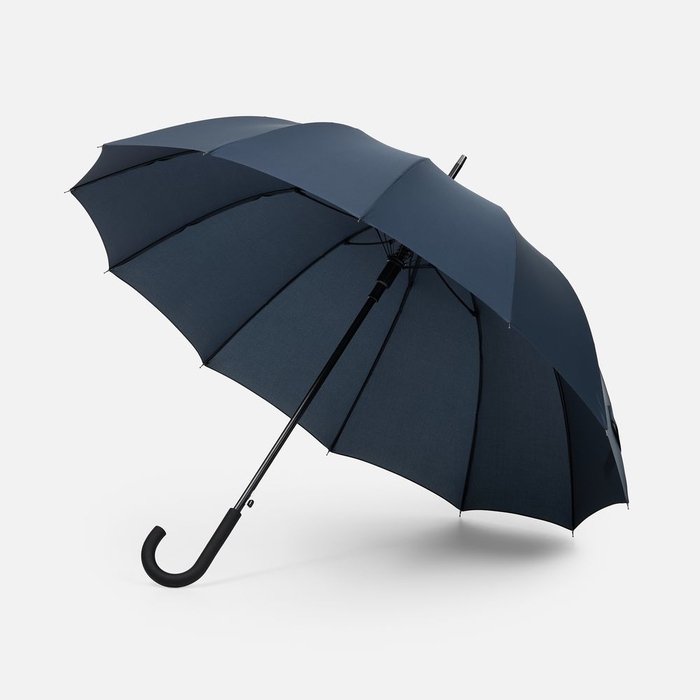 Зонт-трость Sombrella, темно-синий для нанесения логотипа