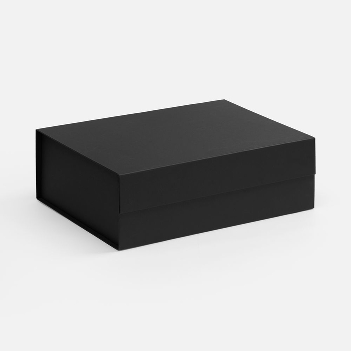 Коробка складная RealBig Fold, черная для нанесения логотипа