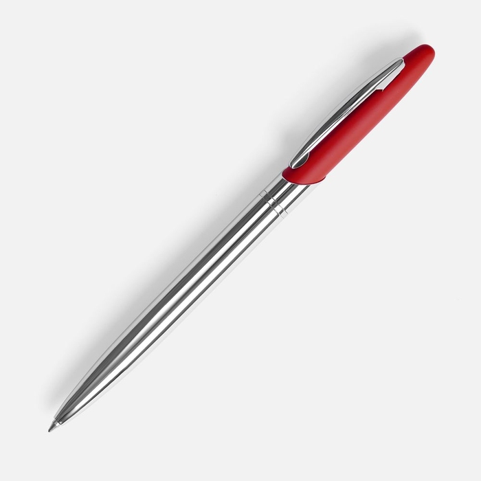 Ручка шариковая Dagger Soft Touch, красная для нанесения логотипа