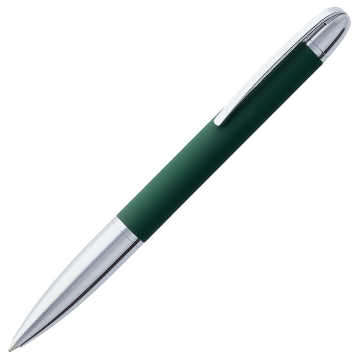 Ручка шариковая Arc Soft Touch, зеленая для нанесения логотипа