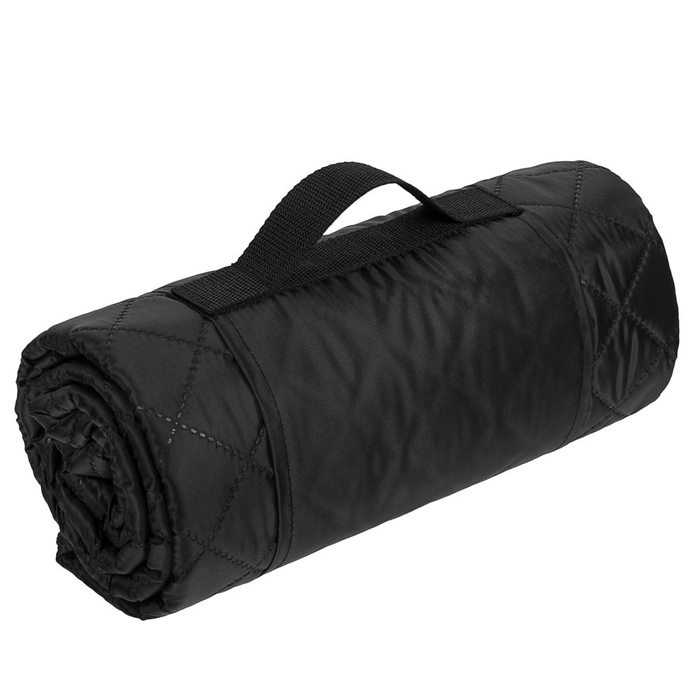 Плед для пикника Comfy, черный для нанесения логотипа