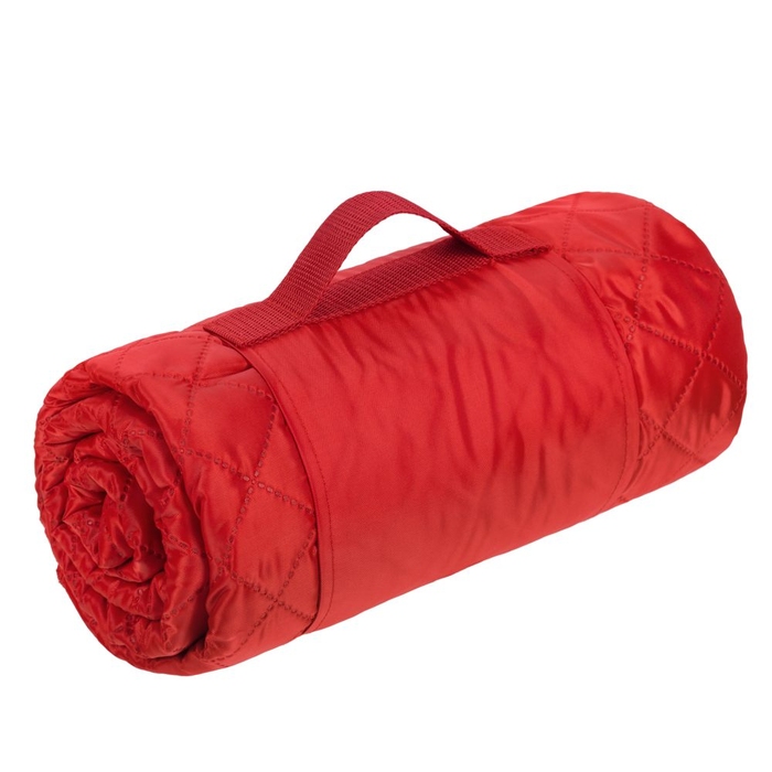 Плед для пикника Comfy, красный для нанесения логотипа