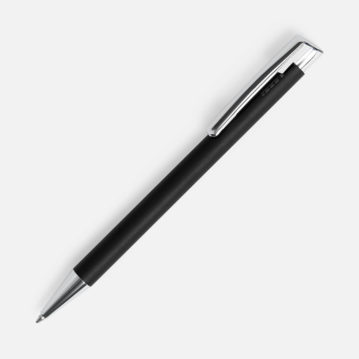 Ручка шариковая Stork, черная для нанесения логотипа