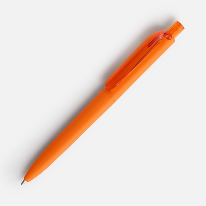 Ручка шариковая Prodir DS8 PRR-T Soft Touch, оранжевая для нанесения логотипа