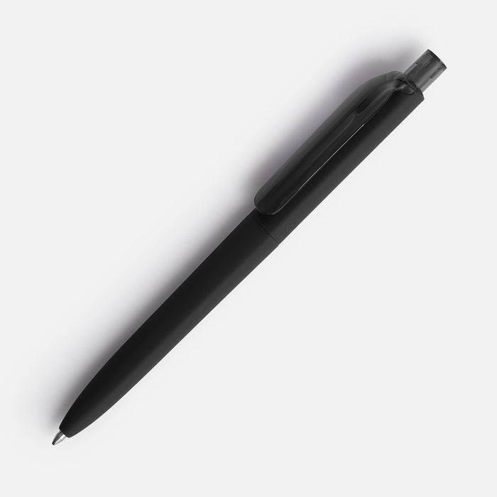 Ручка шариковая Prodir DS8 PRR-T Soft Touch, черная для нанесения логотипа