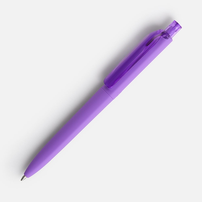 Ручка шариковая Prodir DS8 PRR-T Soft Touch, фиолетовая для нанесения логотипа